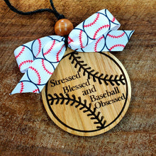Load image into Gallery viewer, Stressed Blessed and Baseball Obsessed Ribbon
