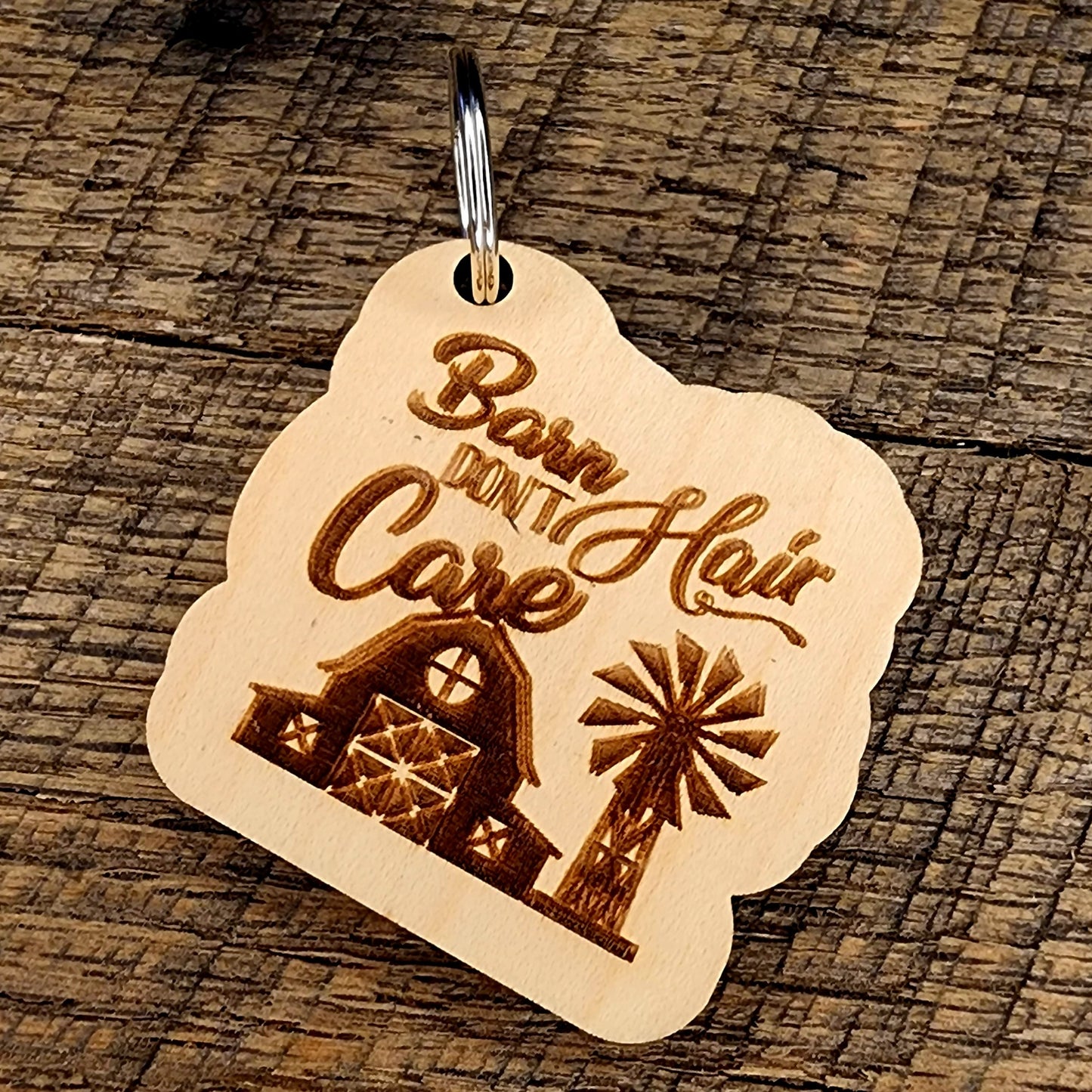 Barn Hair Don't Care Keychain