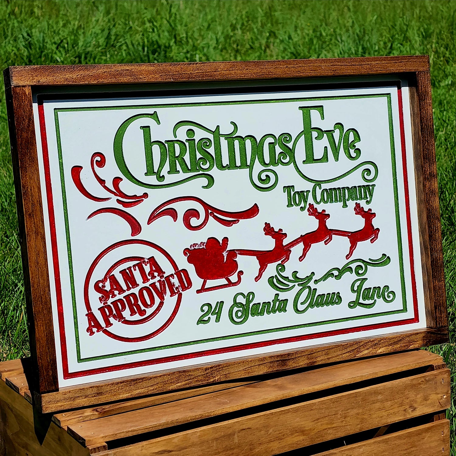 Christmas Eve Toy Company Vintage Farmhouse Sign