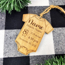 Load image into Gallery viewer, Newborn Onesie Personalized Ornament
