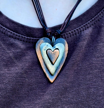Rustic Heart Necklace