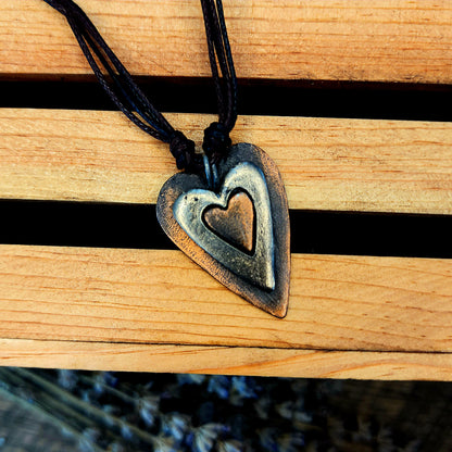 Rustic Heart Necklace