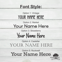 Load image into Gallery viewer, Font Style - Wooden Engraved Business Cards
