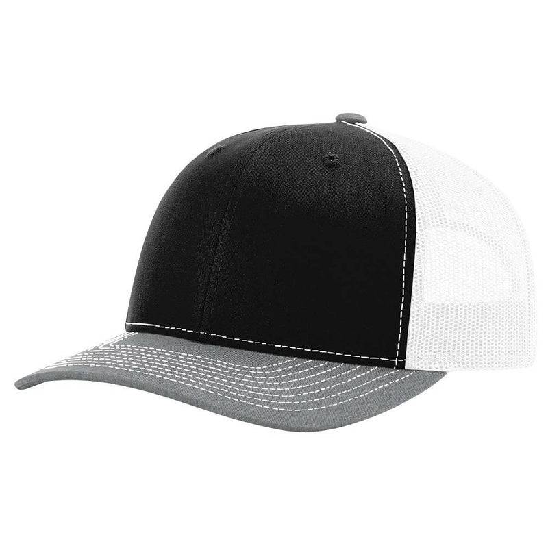 Black / White / Heather Gray