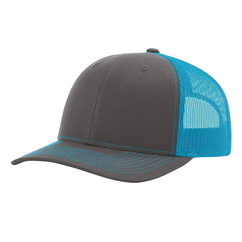 Charcoal / Neon Blue
