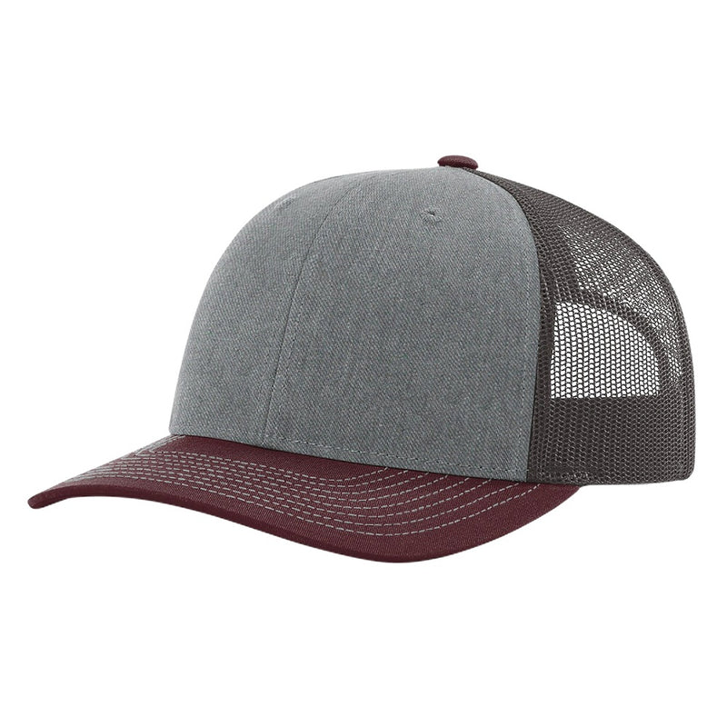 Heather / Charcoal / Maroon
