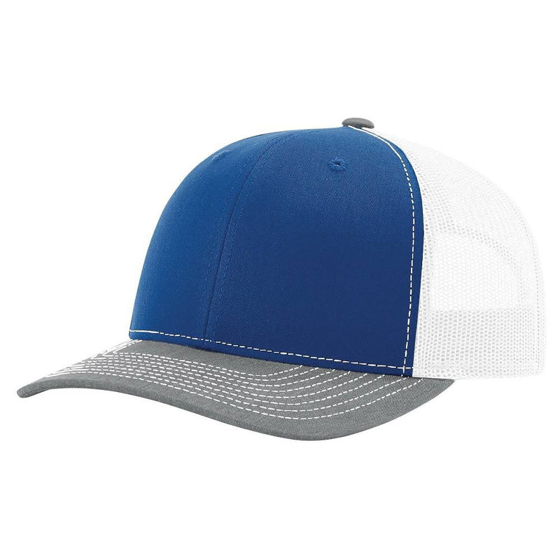 Royal / White / Heather Gray