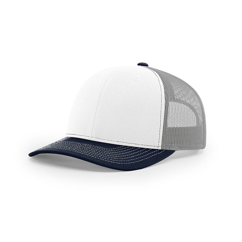 White / Aluminum / Navy