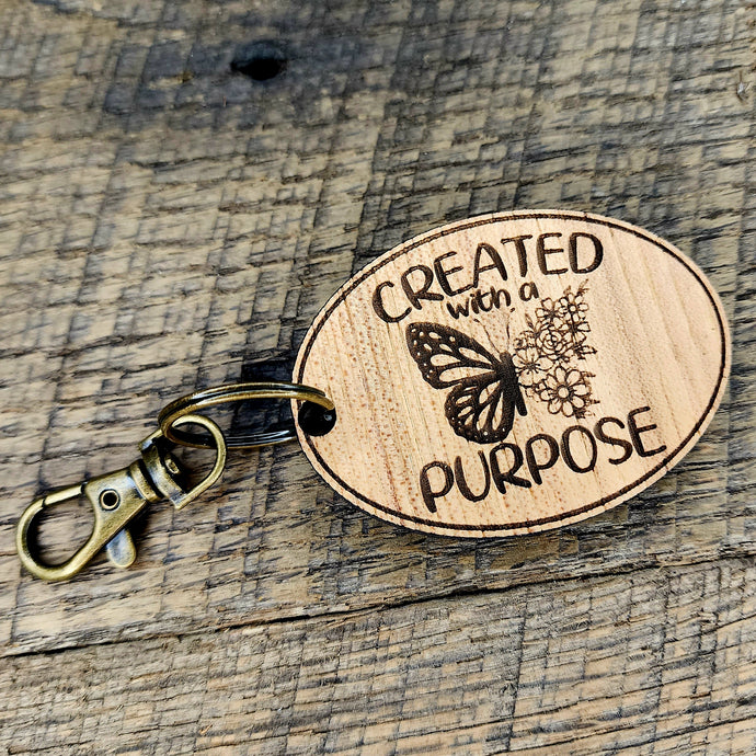 Created with a Purpose Butterfly Keychain
