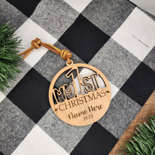 Personalized Baby's 1st Christmas Ornament