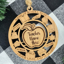 Load image into Gallery viewer, Personalized Teacher Ornament
