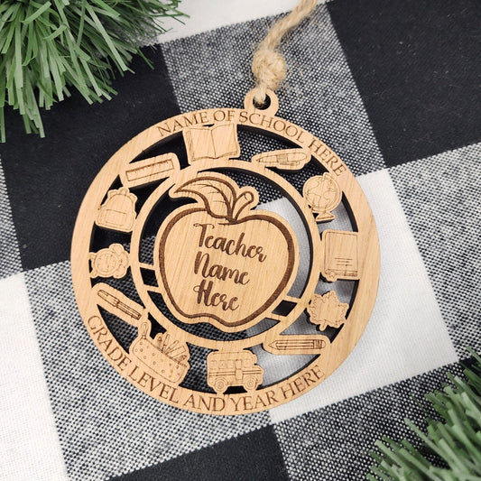 Personalized Teacher Car Charm