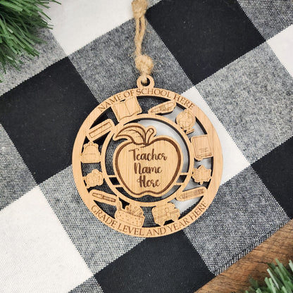 Personalized Teacher Car Charm