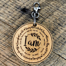 Load image into Gallery viewer, I am Strong, Beautiful and chosen keychain
