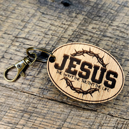 Jesus is the Way Keychain
