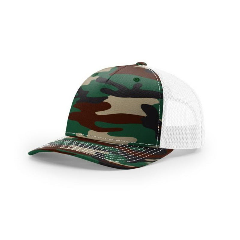 Green Camo / White