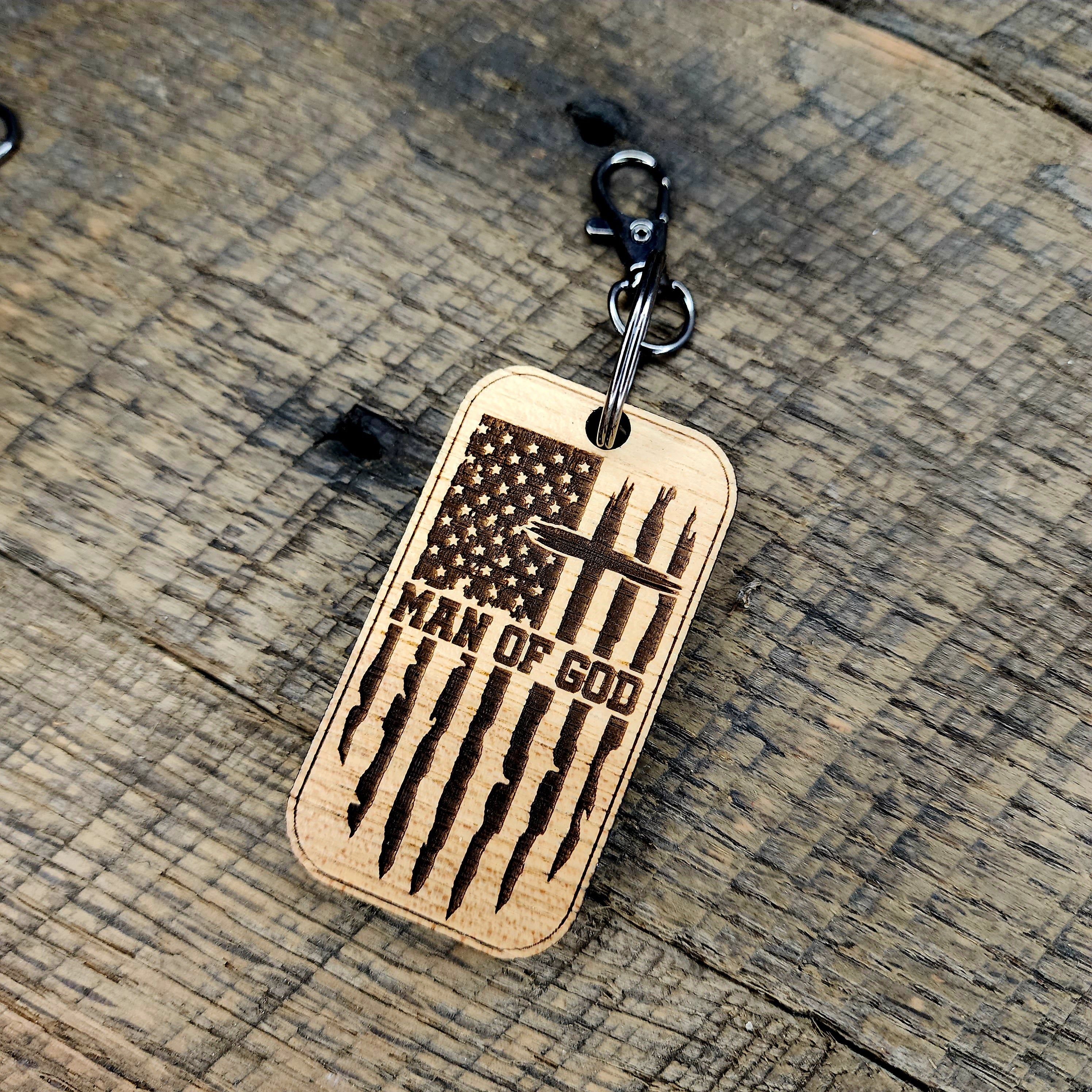 Man of God Keychain 