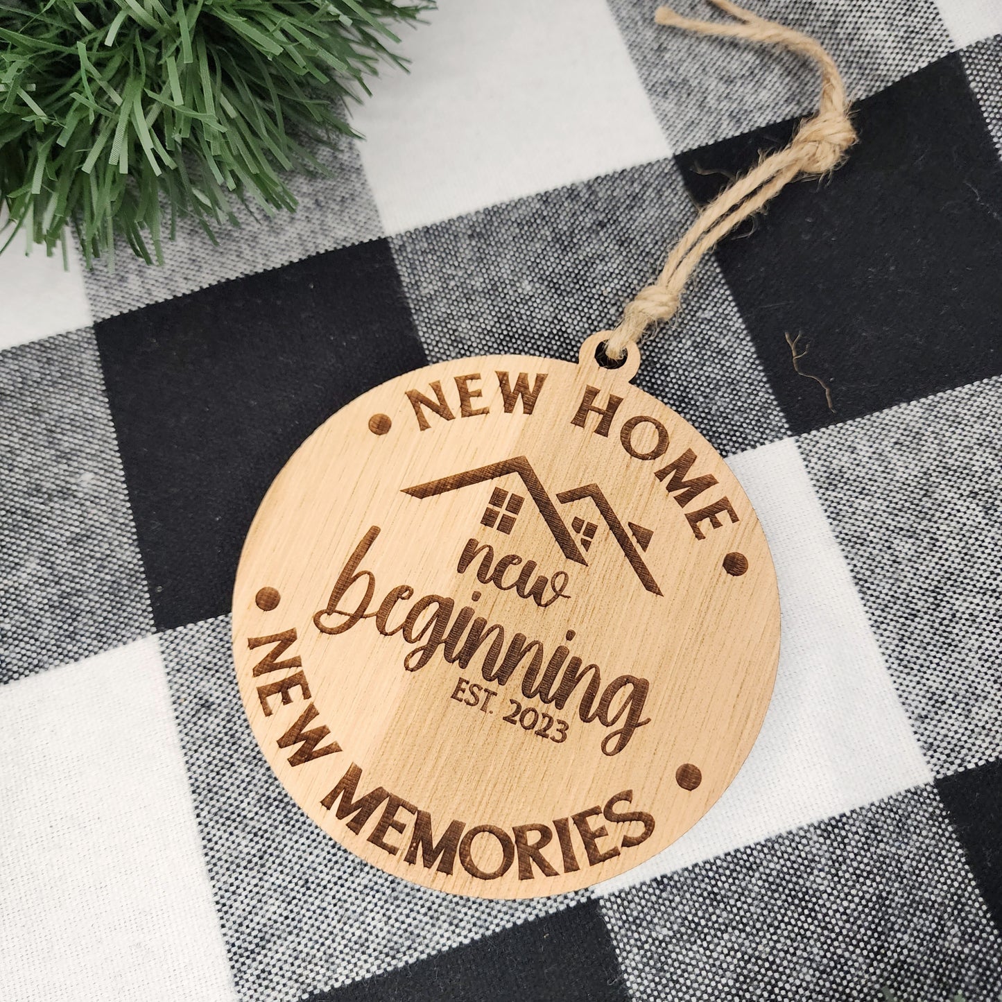New Home, New Beginnings, New Memories Customized Home Ornaments