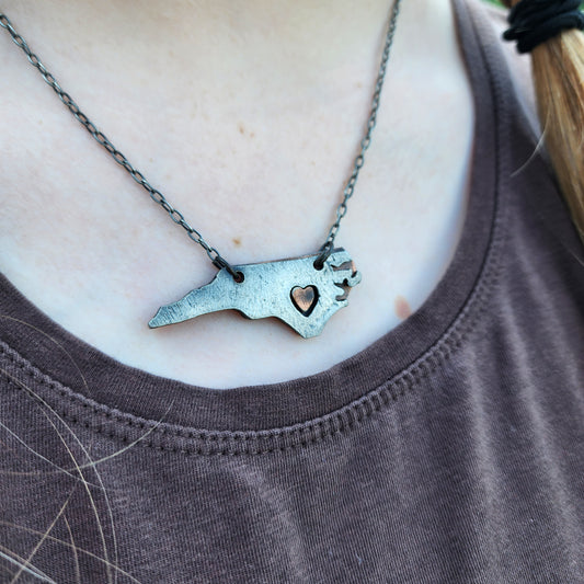 North Carolina Pewter Necklace