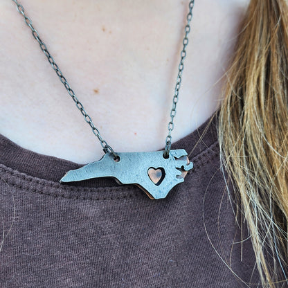 North Carolina Pewter Necklace