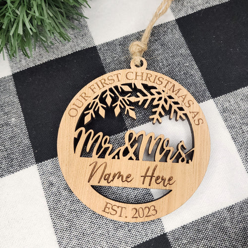 Personalized Married Ornament