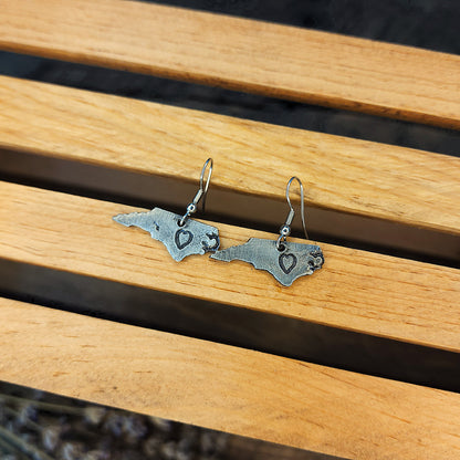 North Carolina Pewter Earrings