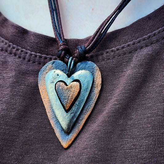 Rustic Heart Necklace