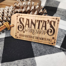 Load image into Gallery viewer, Santa&#39;s Workshop Gift Tag
