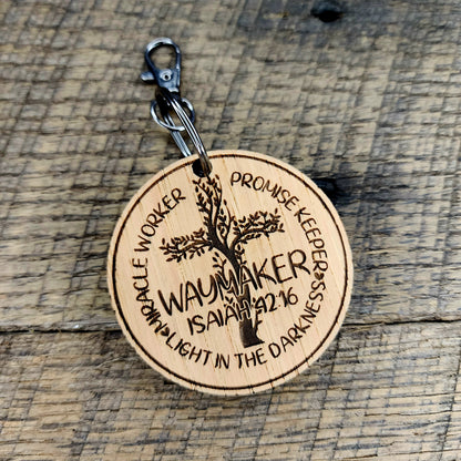 Waymaker Keychain | Miracle Worker | Promise Keeper | Light  in the Darkness