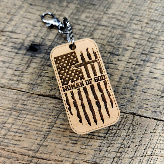 Woman of God Keychain