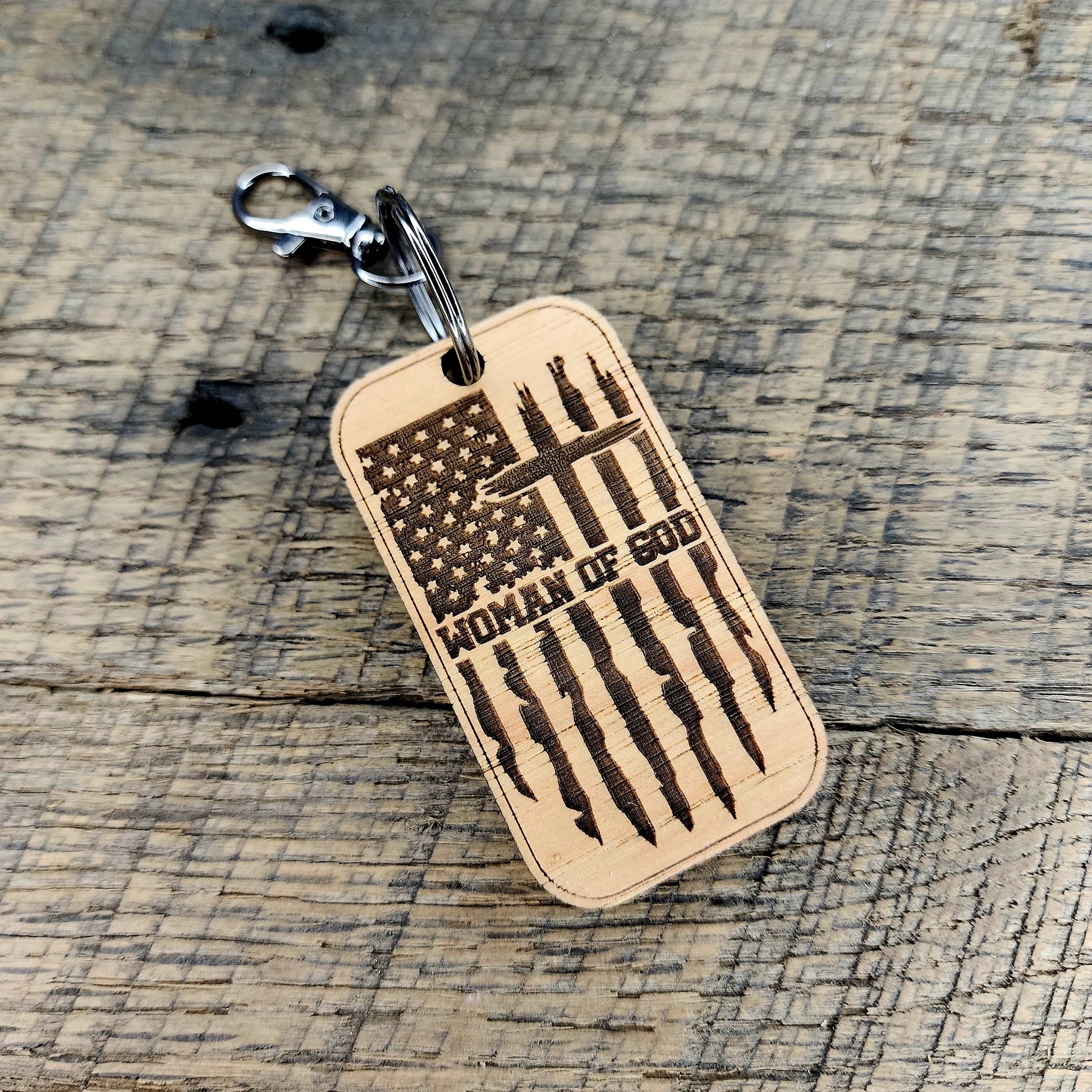 Woman of God Keychain