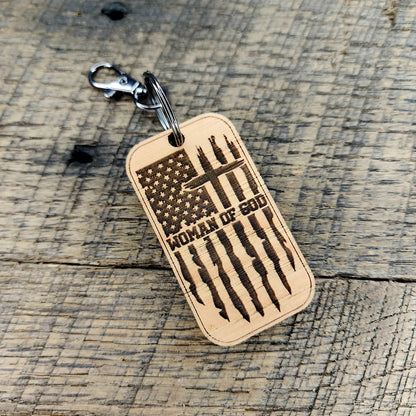 Woman of God Keychain