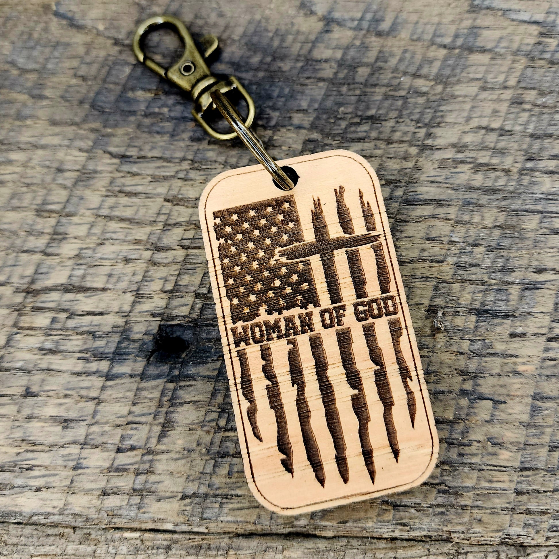 Woman of God Keychain