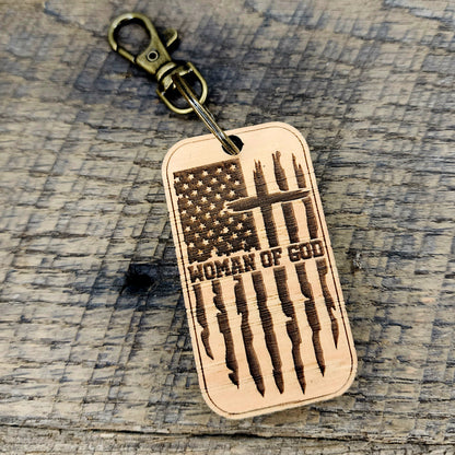 Woman of God Keychain