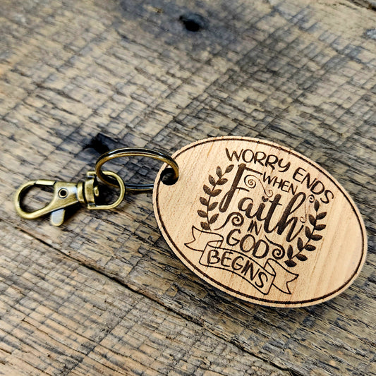 Worry ends when Faith in God Begins