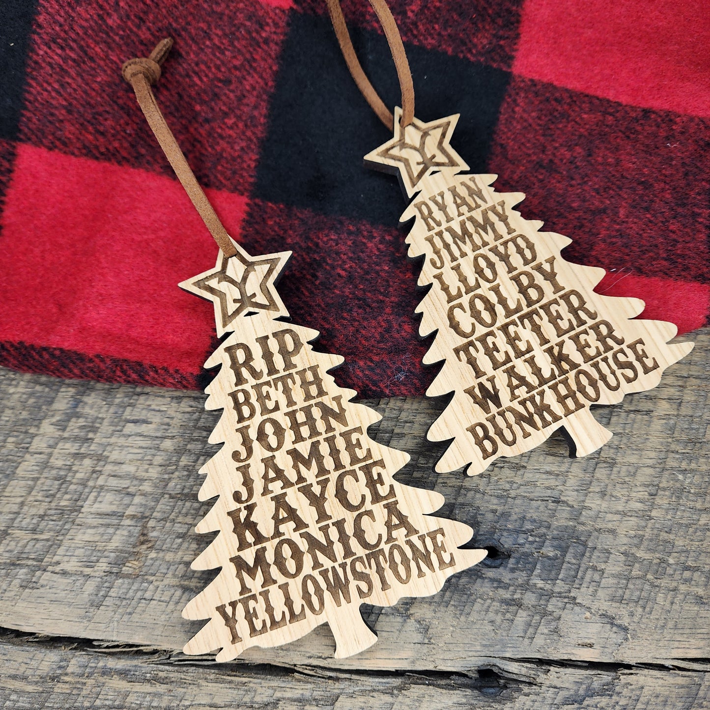 Yellowstone and Bunkhouse Combo Ornament Set
