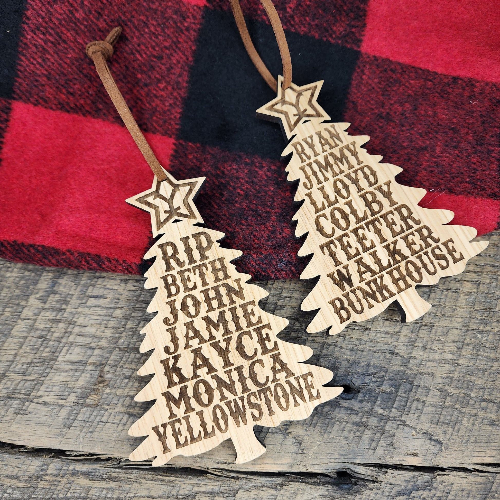 Yellowstone and Bunkhouse Combo Ornament Set