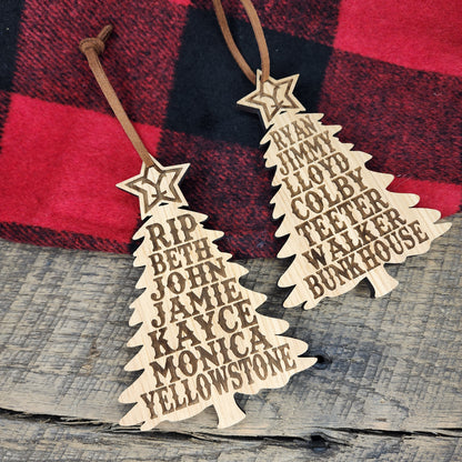 Yellowstone and Bunkhouse Combo Ornament Set