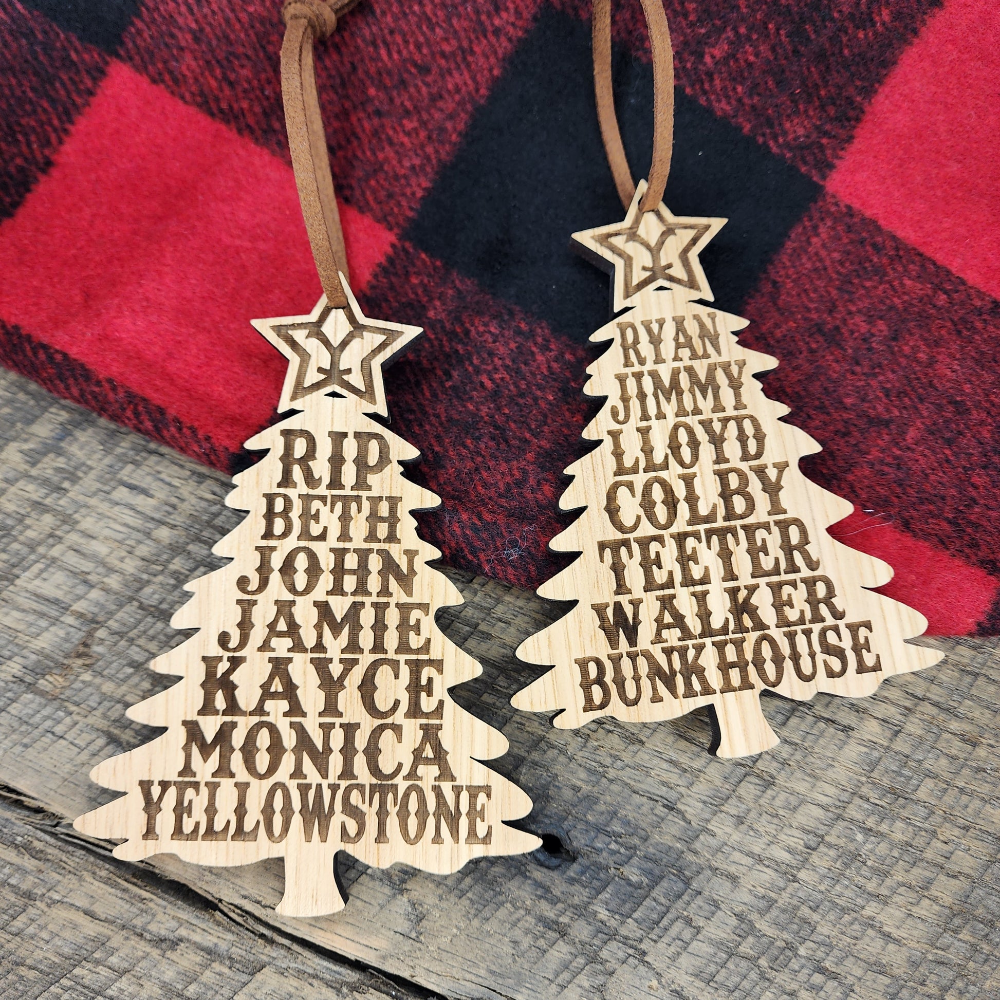 Yellowstone and Bunkhouse Combo Ornament Set