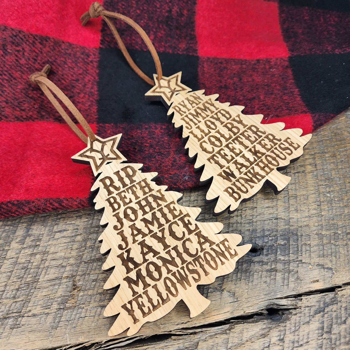 Yellowstone and Bunkhouse Combo Ornament Set