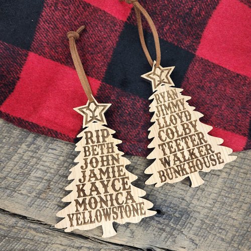 Yellowstone and Bunkhouse Combo Ornament Set