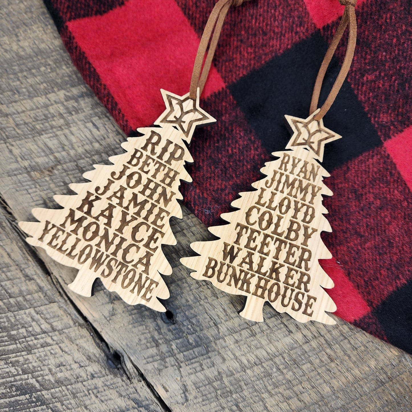 Yellowstone and Bunkhouse Combo Ornament Set