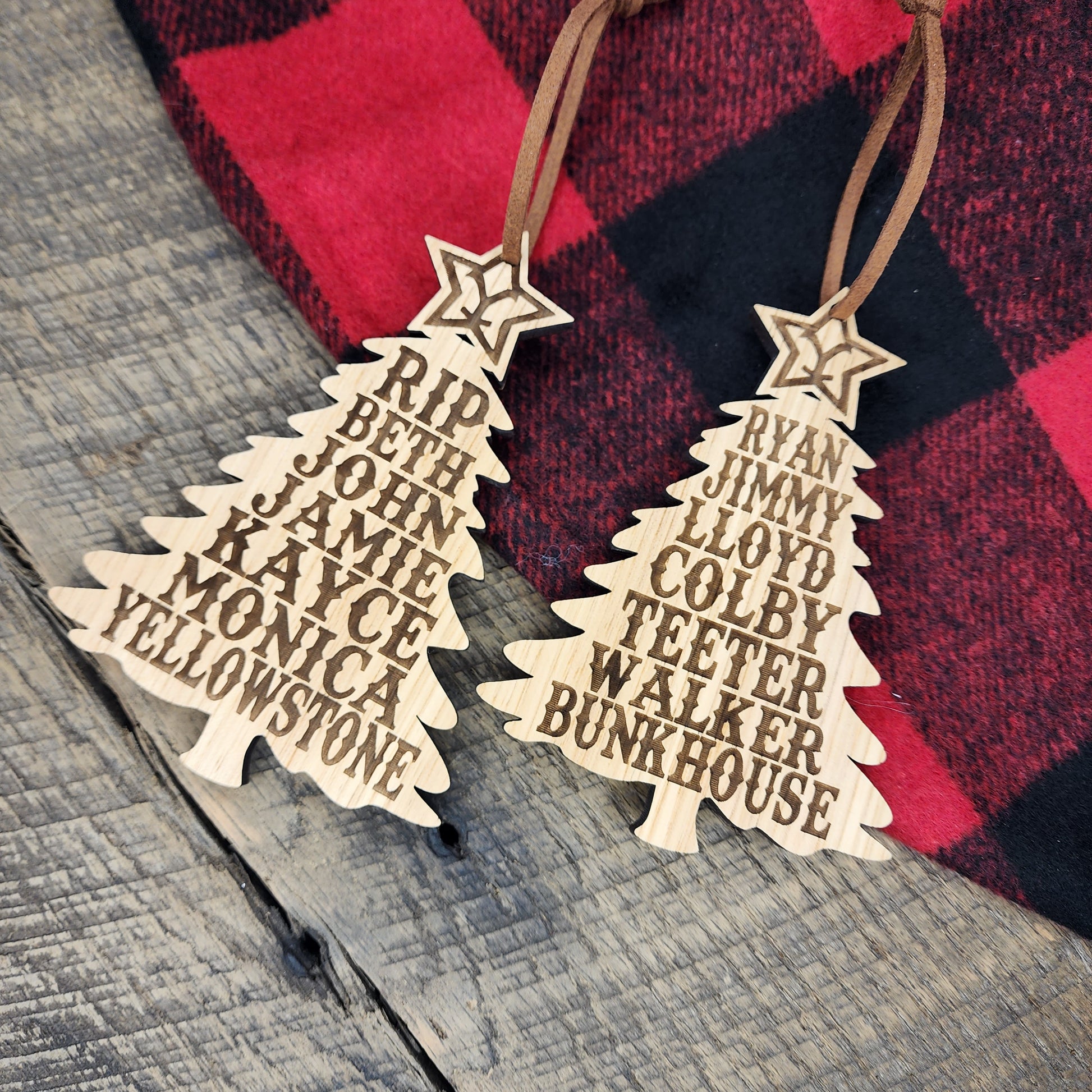 Yellowstone and Bunkhouse Combo Ornament Set