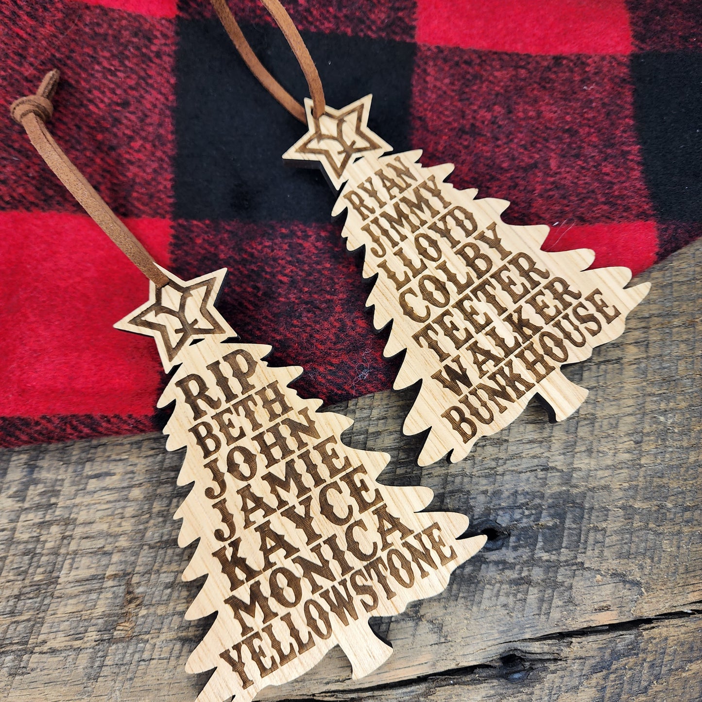 Yellowstone and Bunkhouse Combo Ornament Set