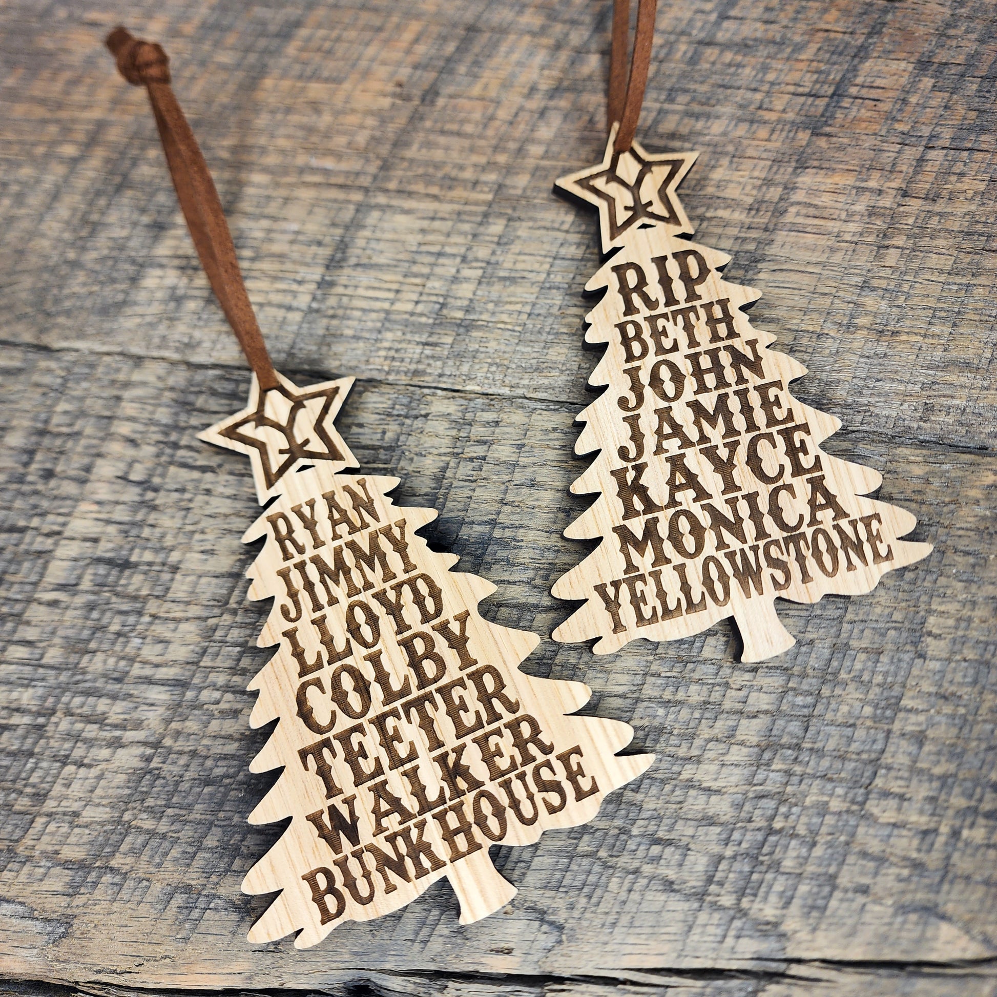 Yellowstone and Bunkhouse Combo Ornament Set