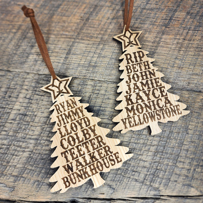 Yellowstone and Bunkhouse Combo Ornament Set