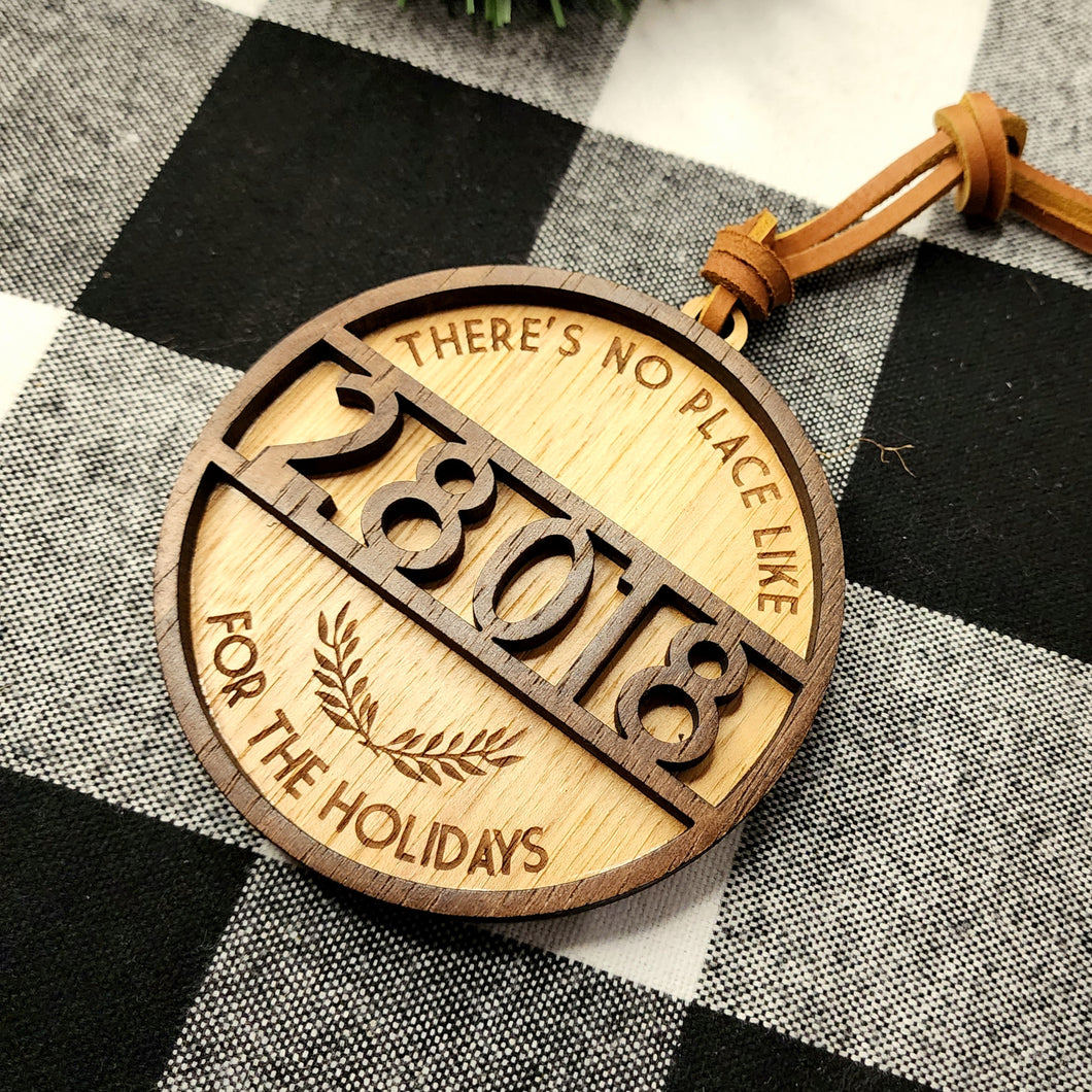 There is No Place Like Home Zip Code Ornament