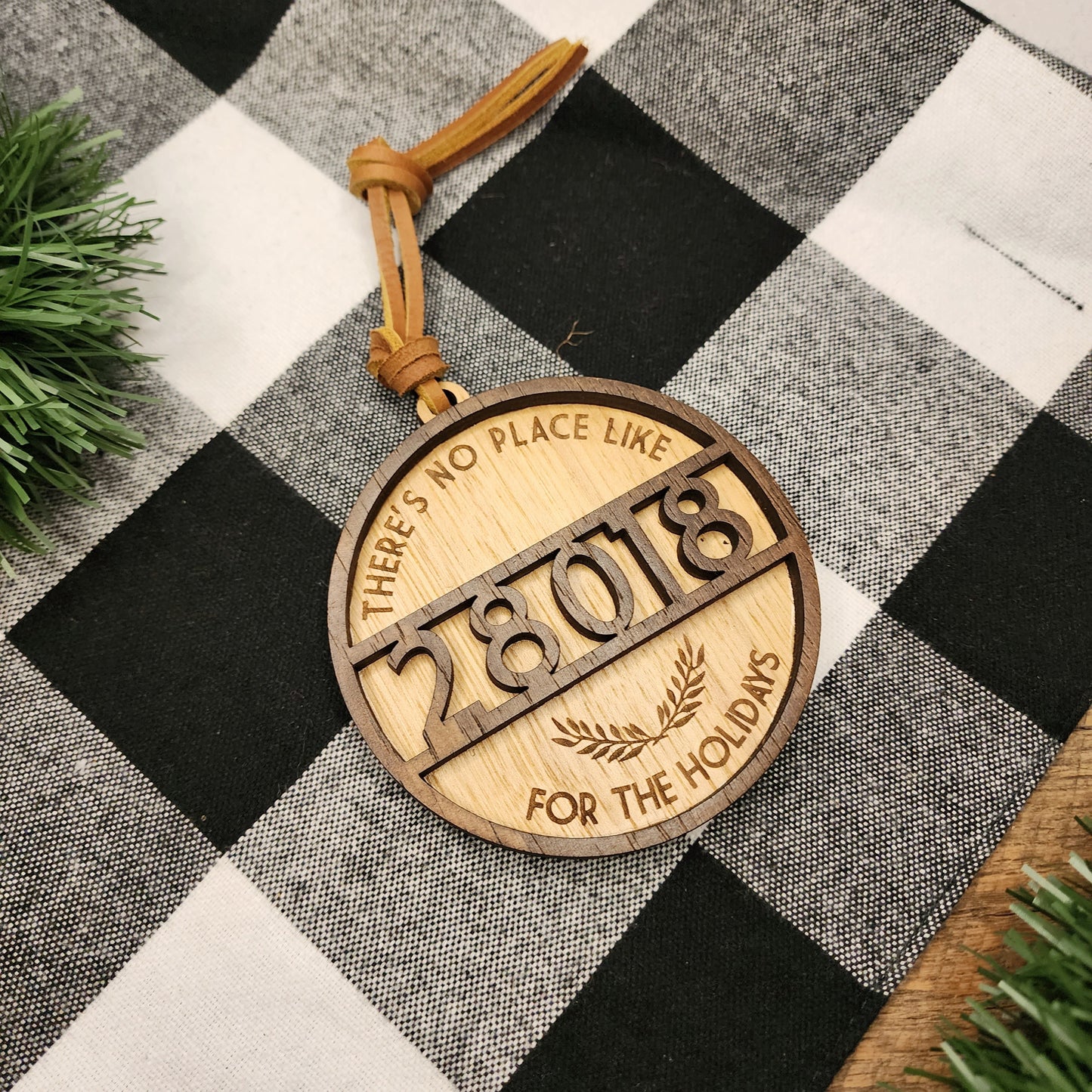 There is No Place Like Home Zip Code Ornament