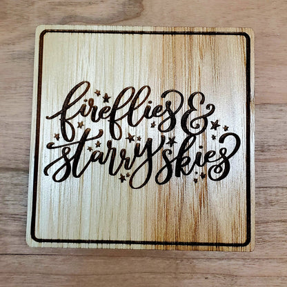Fireflies Starry Skies Coaster