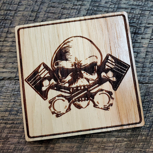 Pistons Skull Coaster